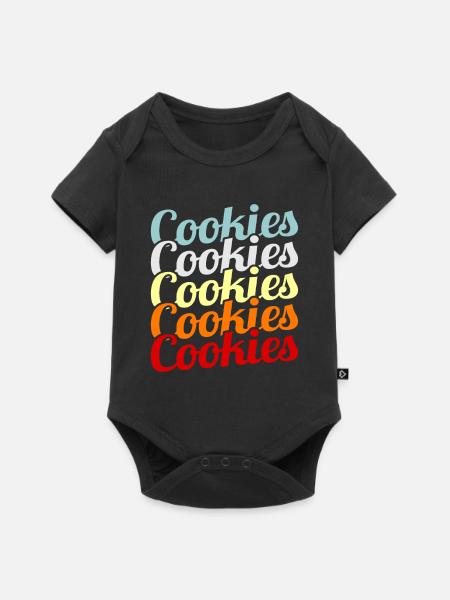 Kekse - Baby Premium Kurzarmbody - Schwarz