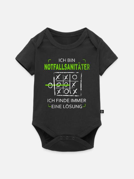 Ich bin Notfallsanitäter - Baby Premium Kurzarmbody - Schwarz