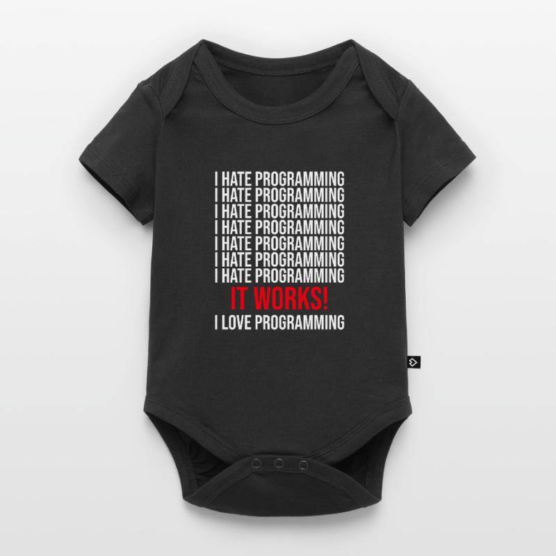 Programmeur Je déteste programmer Body à manches courtes Premium Bébé