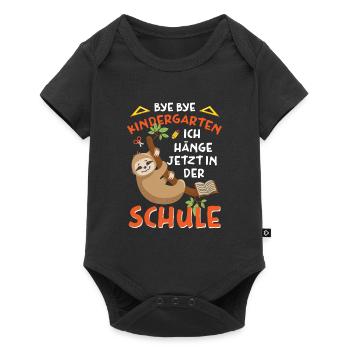 Bye kindergarten I'm hanging out at school now - Baby Premium short-sleeve bodysuit - black - Front