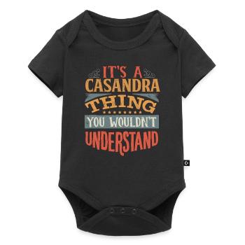 C’est une chose casandra que vous ne comprendriez pas - - Body à manches courtes Premium Bébé - noir - Devant