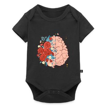 Brain - Baby Premium short-sleeve bodysuit - black - Front