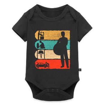 Car Mechanic Retro Gift - Baby Premium short-sleeve bodysuit - black - Front