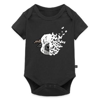 Valais Black-nosed Sheep Face Butterfly - Baby Premium short-sleeve bodysuit - black - Front