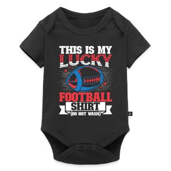 American This Is My Lucky Football - Baby Premium short-sleeve bodysuit - black - Front