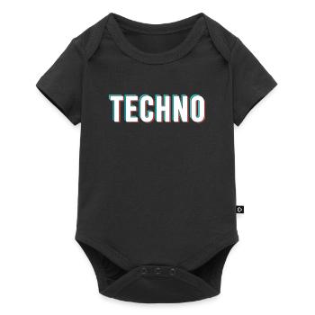 Techno - Body à manches courtes Premium Bébé - noir - Devant