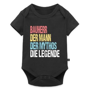 Constructeur L’Homme Le Mythe La Légende - Body à manches courtes Premium Bébé - noir - Devant