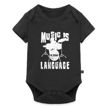 Musicien Musicien InstrumentIste Chanteur Groupe Vocal - Body à manches courtes Premium Bébé - noir - Devant