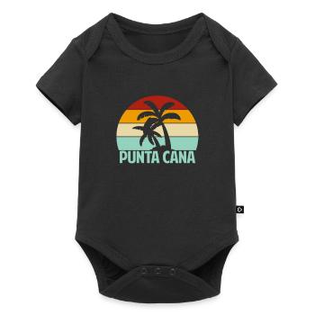 Punta Cana - Body à manches courtes Premium Bébé - noir - Devant