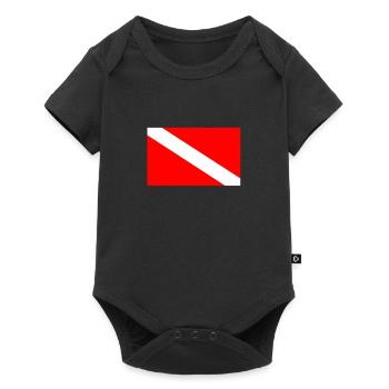 Diver's Flag Diving Flag Diver Gift - Baby Premium short-sleeve bodysuit - black - Front