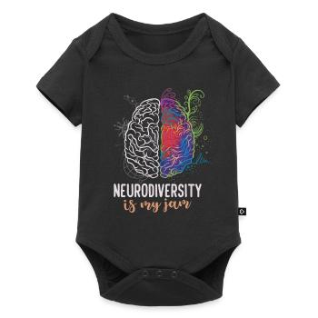 Neurodiversity Is My Jam Autism Awareness - Baby Premium short-sleeve bodysuit - black - Front