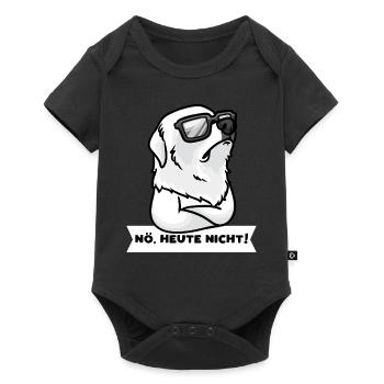 Sturer Pyrenäenberghund Chien de Montagne des - Baby Premium Kurzarmbody - Schwarz - Vorne