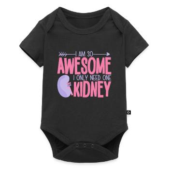 Kidney Donor Transplant - Baby Premium short-sleeve bodysuit - black - Front