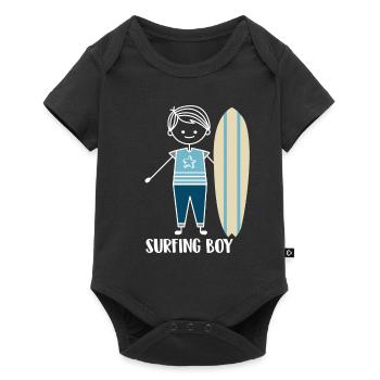 Surf Surfer Surfer - Body à manches courtes Premium Bébé - noir - Devant