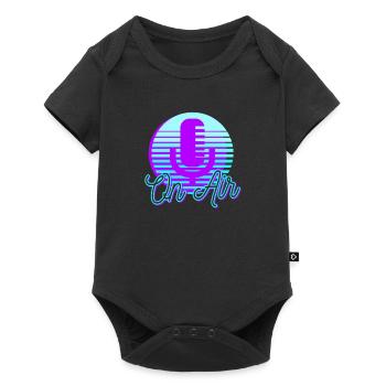 Podcast Radio On Air Vintage 80er - Baby Premium Kurzarmbody - Schwarz - Vorne