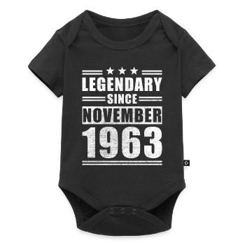 Legendary since November 1963 - Baby Premium Kurzarmbody - Schwarz - Vorne