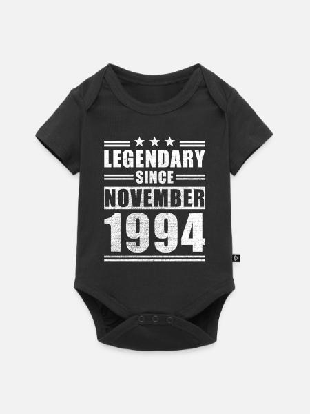 Legendary since November 1994 - Baby Premium Kurzarmbody - Schwarz