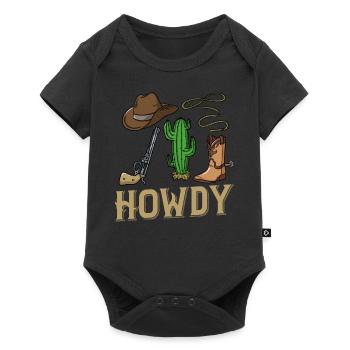 Cowboy Western Country - Baby Premium Kurzarmbody - Schwarz - Vorne