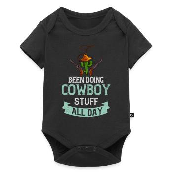 Cowboy Western Country - Baby Premium Kurzarmbody - Schwarz - Vorne