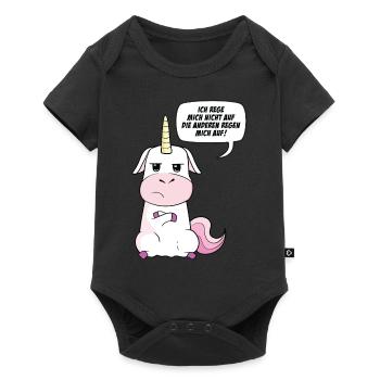 Ich Rege Mich Nicht Auf Die Anderen Regen Mich Auf - Baby Premium Kurzarmbody - Schwarz - Vorne