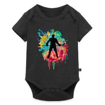 Ice Hockey Players - Baby Premium short-sleeve bodysuit - black - Front