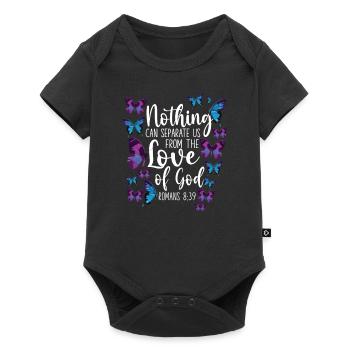 Citation de verset biblique chrétien - Body à manches courtes Premium Bébé - noir - Devant