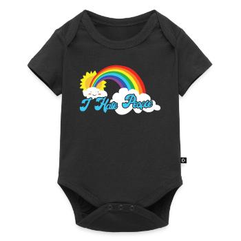 Cute Cloud - I hate people - Baby Premium short-sleeve bodysuit - black - Front