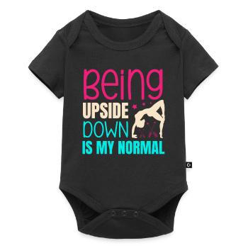 Gymnastics for a Gymnast - Baby Premium short-sleeve bodysuit - black - Front