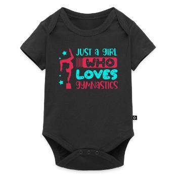 Gymnastique pour un gymnaste - Body à manches courtes Premium Bébé - noir - Devant