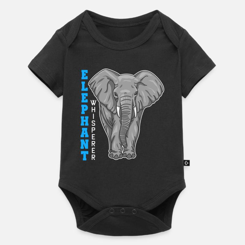 Elephant Elephant Whisperer - Baby Premium short-sleeve bodysuit - black