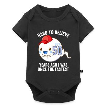 Il y a 50 ans 50 ans le plus rapide 50e anniversaire - Body à manches courtes Premium Bébé - noir - Devant