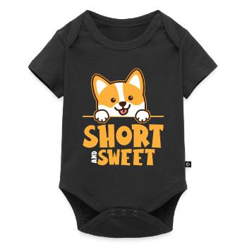 Welsh Corgi Pembroke Chien Propriétaire De Chien Cadeau - Body à manches courtes Premium Bébé - noir - Devant