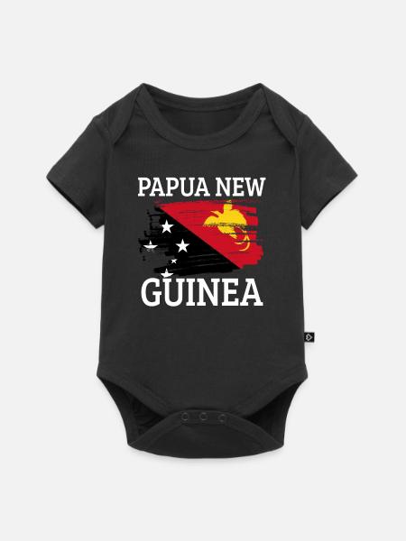 Papua Neuguinea - Baby Premium Kurzarmbody - Schwarz