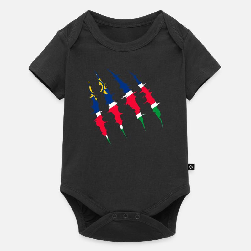 Namibia - Baby Premium Kurzarmbody - Schwarz