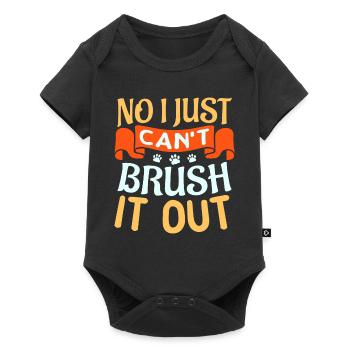 Dog grooming for a Dog groomer - Baby Premium Kurzarmbody - Schwarz - Vorne