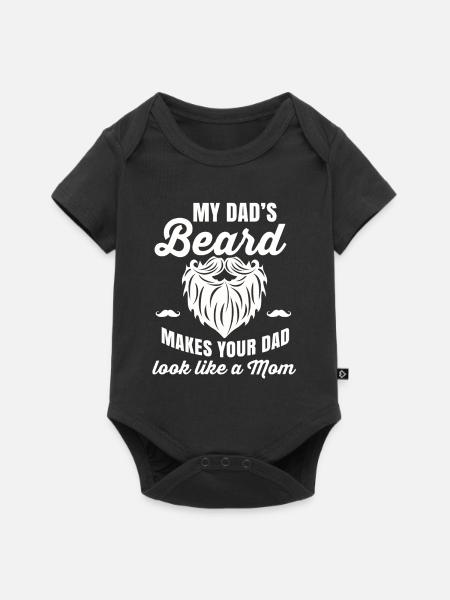 Bart - Baby Premium Kurzarmbody - Schwarz