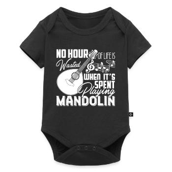 Mandolin Time Spent Playing Mandolin - Baby Premium short-sleeve bodysuit - black - Front