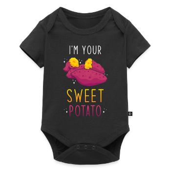 Sweet potato - Baby Premium short-sleeve bodysuit - black - Front