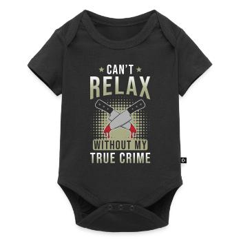 Vrai crime - Body à manches courtes Premium Bébé - noir - Devant