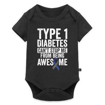 T1d Fantastic Ne peut pas s’arrêter - Conscience - Body à manches courtes Premium Bébé - noir - Devant