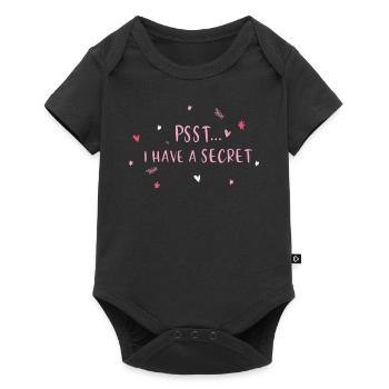 Psst... I have a secret - pregnancy - Baby Premium short-sleeve bodysuit - black - Front