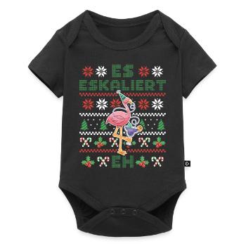 Christmas Flamingo It Escalates Anyway - Baby Premium short-sleeve bodysuit - black - Front