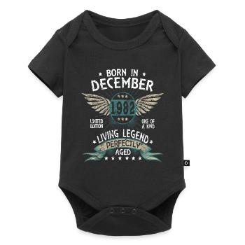 Légendes nées en décembre 1982 - Body à manches courtes Premium Bébé - noir - Devant