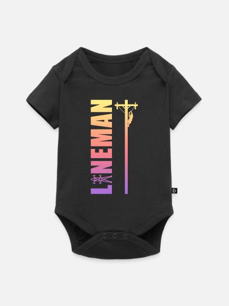 Electrical Lineman Electrician - Baby Premium Kurzarmbody - Schwarz