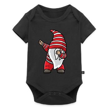Christmas Dabbing Gnom Xmas Holiday Santa Gnom - Baby Premium short-sleeve bodysuit - black - Front