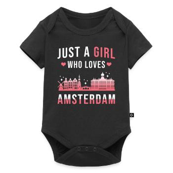Amsterdam - Body à manches courtes Premium Bébé - noir - Devant