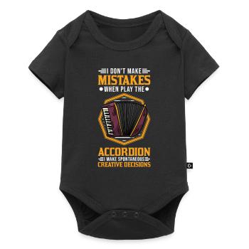 I don't make Mistakes Accordion Accordion Accordion - Baby Premium short-sleeve bodysuit - black - Front