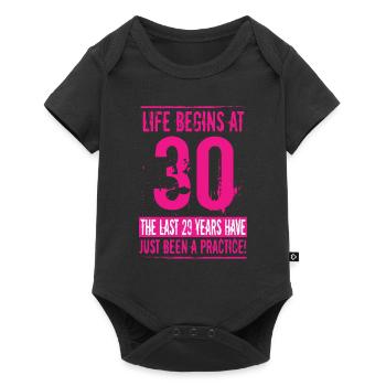 30th birthday - Baby Premium short-sleeve bodysuit - black - Front