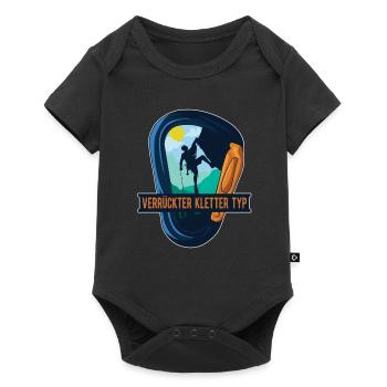 Klettern Bergsport Kletterer - Baby Premium Kurzarmbody - Schwarz - Vorne