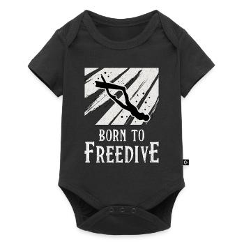 Freediving Diving Freediver Apnea Gift - Baby Premium short-sleeve bodysuit - black - Front